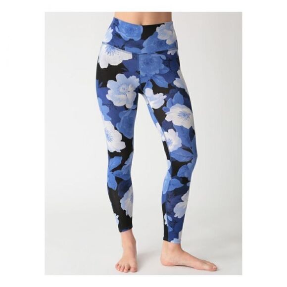 New Electric & Rose Sunset Ankle Legging Blue Floral - Picture 1 of 5